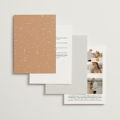"Boho Chic" - Wedding Invitations in Moonstone by Cass Loh - Back of Card Options
