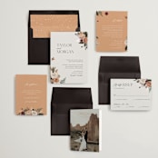"Boho Chic" - Wedding Invitations in Moonstone by Cass Loh - Invitation Suite