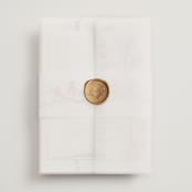 "butter blossoms" - Wedding Invitations in Posie by Phrosné Barwood - Assembled with Vellum Wrap and Wax Seal