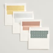 "Breathe" - Wedding Invitations in Linen by Jennifer Postorino - Envelope Liner Options