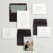 "Breathe" - Wedding Invitations in Linen by Jennifer Postorino - Invitation Suite