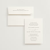 "Breathe" - Wedding Invitations in Linen by Jennifer Postorino - Invitation with Envelope