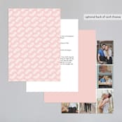 "Krafted Florals" - Wedding Invitations in Blush by Lehan Veenker - Back of Card