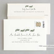"Krafted Florals" - Wedding Invitations in Blush by Lehan Veenker - FREE Recipient Addressing