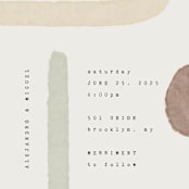 "Minimalist Shapes" - Wedding Invitations in Natural by Heather Cairl - Close-Up