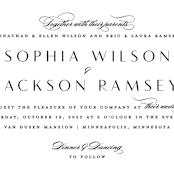 "Classical" - Wedding Invitations in Blush by Michelle Taylor - Close-Up