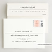 "Classical" - Wedding Invitations in Blush by Michelle Taylor - FREE Recipient Addressing