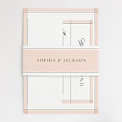 "Classical" - Wedding Invitations in Blush by Michelle Taylor - Assembled
