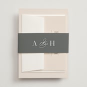"Anson" - Wedding Invitations in Latte by Kristie Kern - Assembled