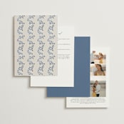 "Pavilion" - Wedding Invitations in Navy by Petra Kern - Back of Card Options