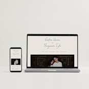 "Pavilion" - Wedding Invitations in Navy by Petra Kern - FREE Wedding Website