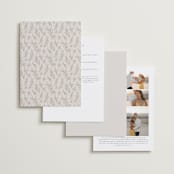 "Emblem" - Wedding Invitations in Champagne by Everett Paper Goods - Back of Card