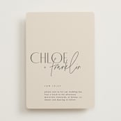 "Layered" - Wedding Invitations in Natural by Kelly Schmidt - Front