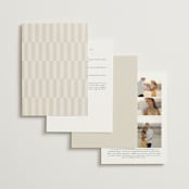 "Layered" - Wedding Invitations in Natural by Kelly Schmidt - Back of Card Options