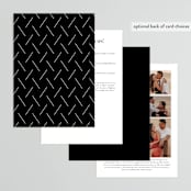 "Bold Modernist" - Wedding Invitations in Ink by Kristie Kern - Back of Card