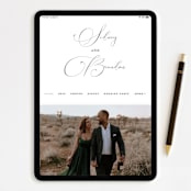 "AMAYA" - Wedding Invitations in Deep Sea by Melanie Kosuge - FREE Wedding Website
