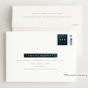 "AMAYA" - Wedding Invitations in Deep Sea by Melanie Kosuge - FREE Recipient Addressing