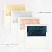 "AMAYA" - Wedding Invitations in Deep Sea by Melanie Kosuge - Envelope Liner Options