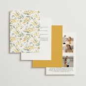 "mimosa" - Wedding Invitations in Dandelion by Everett Paper Goods - Back of Card Options