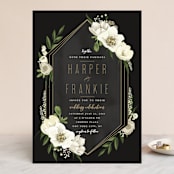 "jewel" - Wedding Invitations in Onyx by Susan Moyal - Front