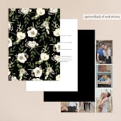 "jewel" - Wedding Invitations in Onyx by Susan Moyal - Back of Card