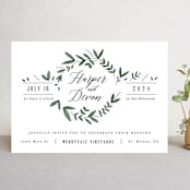 "Floral Wreath" - Wedding Invitations in Fresh by Kelly Schmidt - Front