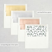 "Floral Wreath" - Wedding Invitations in Fresh by Kelly Schmidt - Envelope Liner Options