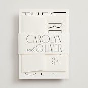 "Bold Union" - Wedding Invitations in Cloud by Everett Paper Goods - Assembled