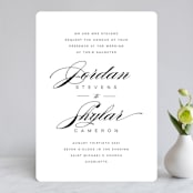"Waltz" - Wedding Invitations in Tuxedo by Lori Wemple - Front