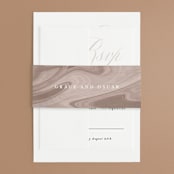 "front and center" - Wedding Invitations in Putty by Angela Marzuki - Assembled