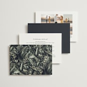 "Vintage Botanicals" - Wedding Invitations in Sage by GeekInk Design - Back of Card Options