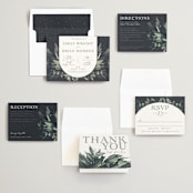 "Vintage Botanicals" - Wedding Invitations in Sage by GeekInk Design - Invitation Suite