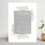 "In The Fall" - Wedding Invitations in Slate by Ashlee Townsend - Front