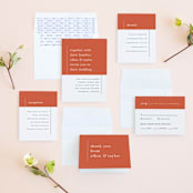 "Evermore" - Wedding Invitations in Harvest by Carly Reed Walker - Invitation Suite