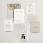 "City Center" - Wedding Invitations in Cotton by Erin L. Wilson - Invitation Suite