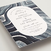 "Painted Trails" - Wedding Invitations in Navy by Alethea and Ruth - Detail
