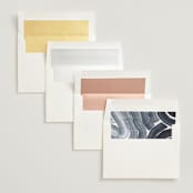 "Painted Trails" - Wedding Invitations in Navy by Alethea and Ruth - Envelope Liner Options