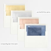 "Contemporary" - Wedding Invitations in Peony by Liz Conley - Envelope Liner Options