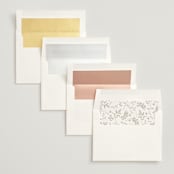 "Love Story" - Wedding Invitations in Mocha by Jennifer Postorino - Envelope Liner Options