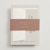 "Lennox" - Wedding Invitations in Harvest by Kristie Kern - Assembled with Belly Band