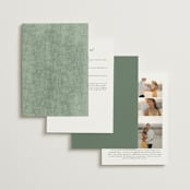 "I do" - Wedding Invitations in Fern by Creo Study - Back of Card Options