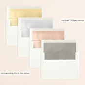 "Frame" - Wedding Invitations in Granite by Lori Wemple - Envelope Liner Options