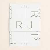 "Frame" - Wedding Invitations in Granite by Lori Wemple - Assembled