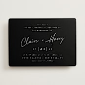 "Gotham" - Wedding Invitations in Ink by Ana Sharpe - Front
