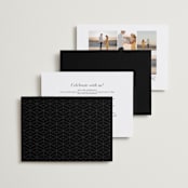 "Gotham" - Wedding Invitations in Ink by Ana Sharpe - Back of Card