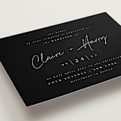 "Gotham" - Wedding Invitations in Ink by Ana Sharpe - Close-Up