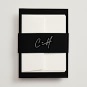 "Gotham" - Wedding Invitations in Ink by Ana Sharpe - Assembled