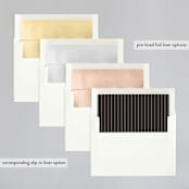 "Simply Framed" - Wedding Invitations in Blush by Maddy Hague - Envelope Liner Options