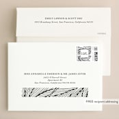 "vivid leaves" - Wedding Invitations in Ink by Ramoncita - aticnomar - FREE Recipient Addressing