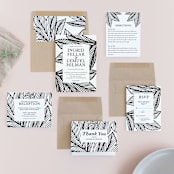 "vivid leaves" - Wedding Invitations in Ink by Ramoncita - aticnomar - Invitation Suite